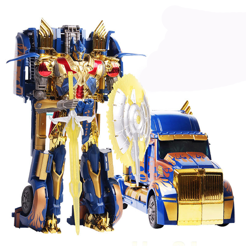 Transformation 4 W8007 Gold Version Optimus Prime Brinquedos Robots Action Figures Classic Toys